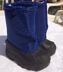 Kid Connection NEW Sz 5 blue Toddler Boots Insulated EUC - Picture 1 of 10