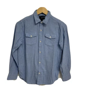 GAP Kids boy's Blue Button Up Long Sleeve Shirt size L - Picture 1 of 4