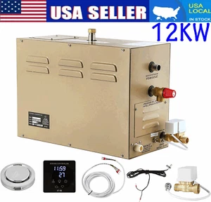 12KW Commercial Self-Draining Steam Generator Shower System Bath 424 Cubic Feet - Picture 1 of 12