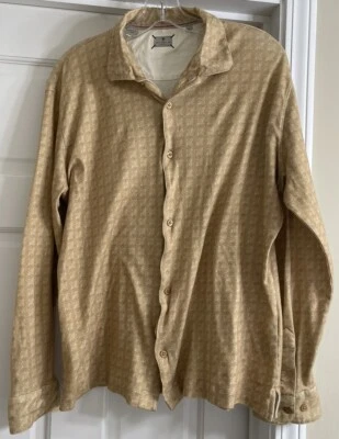 Camiseta Costa Izquierda Logotipo L/S Algodón Elástico Camisa Abotonada Talla L! Foto 1 de 4