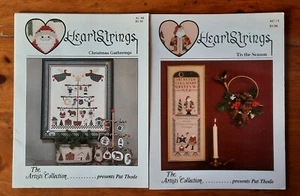 Vintage "HeartStrings" Holiday Cross-stitch Patterns, Books #73 and #98. EPOC! - Picture 1 of 2
