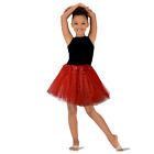 RED Tutu Skirt Girls Kids Glitter Dance Party Halloween Ballet Tulle 2-8 Years