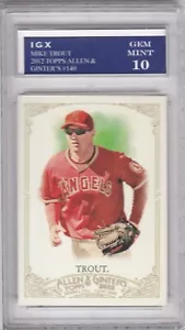 MIKE TROUT ROOKIE CARD Graded GEM MINT 10 $$ BASEBALL Topps Allen & Ginter's RC! - Picture 1 of 1