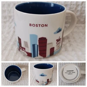 Taza de café Starbucks You Are Here Collection Boston Skyline 14 onzas 2012 - Imagen 1 de 7