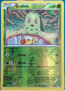 POKEMON - Turbofiebre - Endivia - 1/122 - REVERSE HOLO - alemán - Imagen 1 de 1