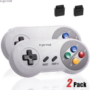 Wireless/Wired Gamepad for SNES Super Nintendo Entertainment System SFC NES - Picture 1 of 86