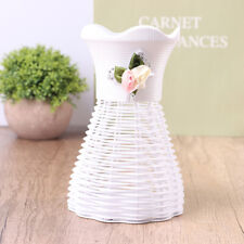 Modern Flower Vase White Pink Blue Plastic Vase Flower Pot Basket Nordic Hom _co