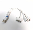 3 In 1 USB To Micro/30 Pin/8 pin USB Charger Cable For Mobile Phones And Tablets