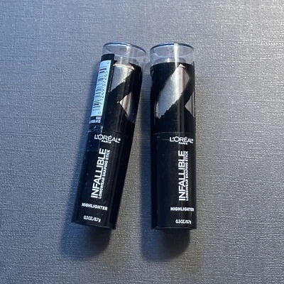 2x L'Oreal Infallible Longwear Shaping Stick Highlighter #42 Gold is Cold - Image 1 of 4