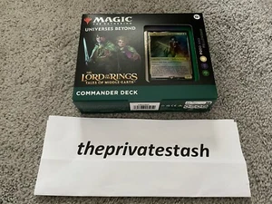 MTG Der Herr der Ringe: Geschichten Mittelerde Essen und Fellowship Commander Deck - Bild 1 von 1
