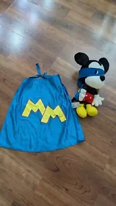 Mickey Mouse Plush Super Hero Hallmark Cape Mask Stuffed Animal w/Matching Cape - Picture 1 of 6