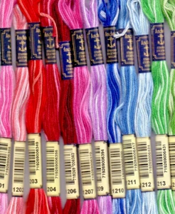 Ancla multicolor seis hilos trenzados - 12 madejas - Imagen 1 de 1