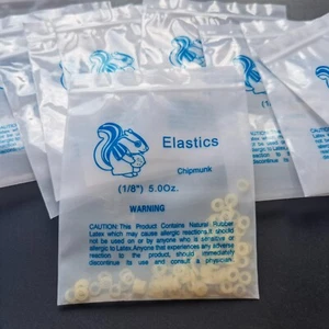 10 packs orthodontic rings elastics dental rubber bands brace 1/8" Force 5.0 Oz - Picture 1 of 7