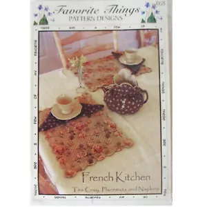 French Kitchen Tea Cozy Placemats Napkins Pattern by Favorite Things Designs - Picture 1 of 3