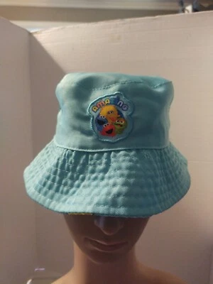 Reversable One Size Youth Bucket Hat Sesame Street Muppets Cartoon Print — 第 1/4 张图片
