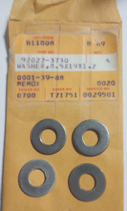 Kawasaki ZX-7R, ZX-10R, JF650 Washer 8.5X19X1.2 NOS 92022-3730 Qty. 4 (L-4540)