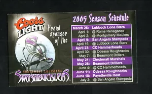 Swashbucklers del suroeste de Louisiana--horario de bolsillo 2005--Coors Light--NIFL - Imagen 1 de 2