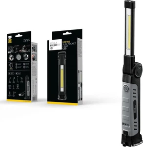 HELLA RECHARGEABLE FOLDABLE SLIM POCKET LIGHT TORCH USP300 WITH HOOK & MAGNET - Picture 1 of 6
