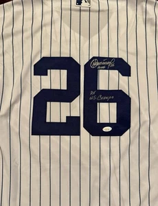 NY YANKEES ORLANDO EL DUQUE HERNANDEZ SIGNIERTES TRIKOT MIT AUFSCHRIFT JSA - Bild 1 von 3