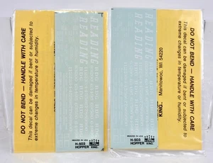 THE HERALD KING HO SCALE H-503 READING HOPPER DECAL 2 PACK - Picture 1 of 2