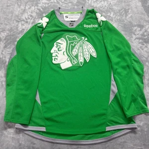 Chicago Blackhawks St. Patrick’s Day Reebok Jersey Size Large L NHL Hockey Green - Picture 1 of 8