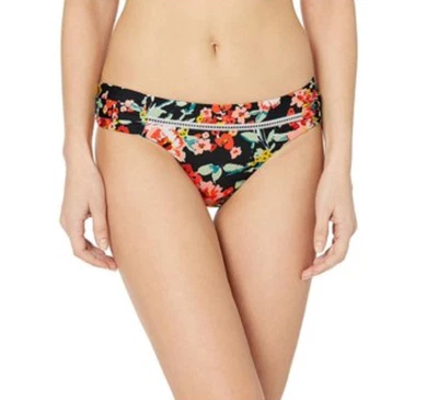 Precio de venta sugerido por el fabricante $56 ¡Nuevo con etiquetas! Parte inferior de bikini hipster fruncida lateral Lucky Brand para mujer talla mediana Foto 1 de 3