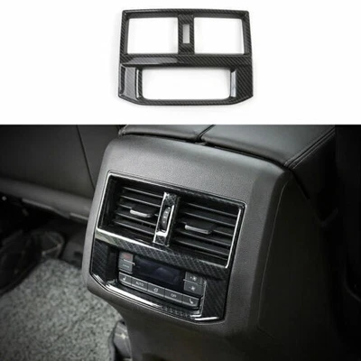 Acabamento do quadro de ventilação de saída de ar traseira de fibra de carbono para Volkswagen Atlas 2018 2019~2021 - Imagem 1 de 4