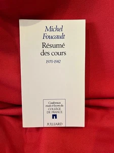 FOUCAULT (Michel) - Résumé des cours (1970-1982). Paris, Julliard, 1989. - Picture 1 of 6