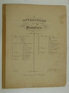 piano solo BOIELDIEU die weisse dame , overture , antique circa 1860 - Picture 1 of 1