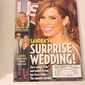 US Weekly Magazine Sandra Bullock Jennifer Aniston June 27, 2005 052517nonrh - Picture 1 of 1