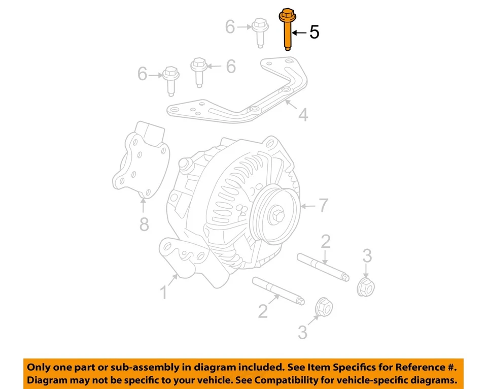 FORD OEM 02-10 Explorer Sport Trac Soporte Perno W704682S437 Foto 1 de 2