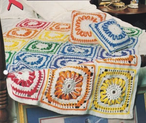 Crochet Afghan Pattern RIBBON CANDY Instructions Annie's - Picture 1 of 3