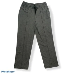 A New Day Womens Capri Activewear Pants Gray Heathered Stretch Drawstring S New - Picture 1 of 11