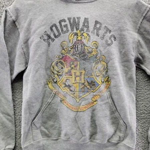 Hogwarts Harry Potter Hoodie Youth Small Long Sleeve Gray - Picture 1 of 8