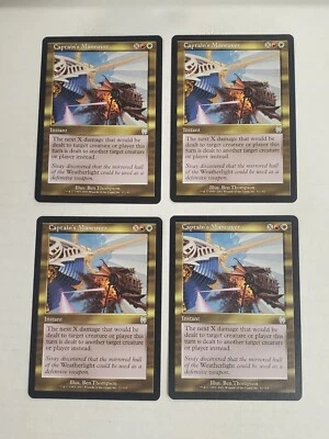 MTG Playset 4x Captain's Maneuver (Apocalypse/Gold/U) - BGM - Image 1 of 2