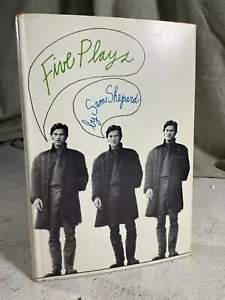 Five Plays by Sam Shepard 1st Edition HC w/DJ NICE Authors 1st Book Theater - Foto 1 di 8