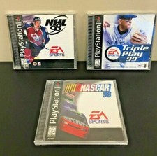NHL 98, Triple Play 99, & Nascar 98 (Playstation 1 PS1) All tested / See pics!