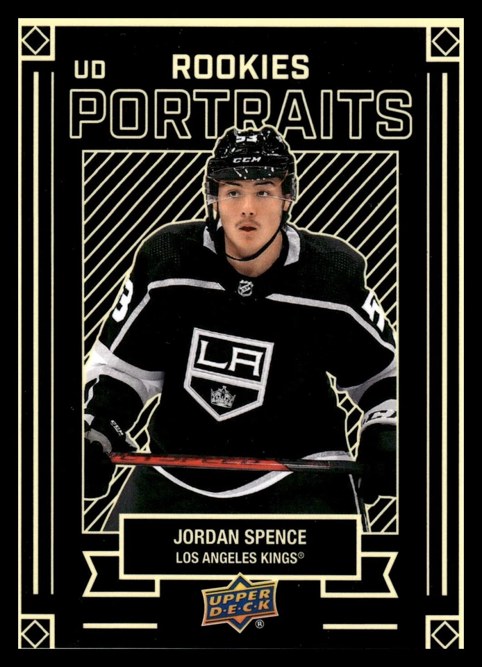 2022-23 Upper Deck Series 2 - UD Portraits Rookies #P-48 Jordan Spence (RC) - Image 1 of 2