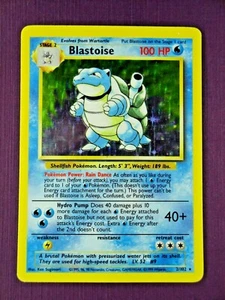 💦HOLOGRAPHIC BLASTOISE 📈 Holo 1999 WOTC | Vintage Pokémon | Base Set | 2/102 | - Picture 1 of 11
