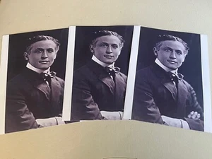 Harry Houdini, Nachdruck eines markanten Bildes des Meisters Mystifyer, selten - Bild 1 von 5