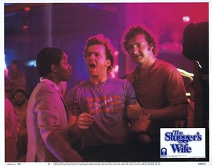 THE SLUGGER'S WIFE Original Lobby Card 3 Michael O'Keefe Rebecca De Mornay