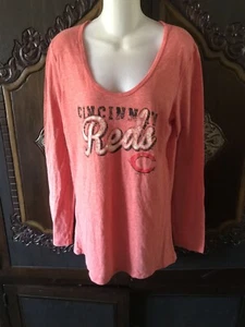 Cincinnati Reds Women's Large Long Sleeve Shirt - Picture 1 of 3