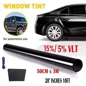 10ft Uncut Roll Window Tint Film 5% VLT 15% for Car Home Office Glass Tool - Picture 1 of 10