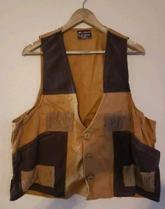 Vintage Red Head XL Shotgun Bird Hunting Vest Brown Tan Canvas Style 5113 EUC - Picture 1 of 8