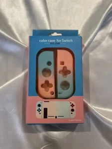 Dreamy Pastel Paradise - Nintendo Switch Case Protector - Pastel Peach and Blue - Picture 1 of 2