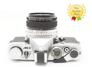 🎦 CLA'd [Near MINT -] Olympus M-1 Film Camera SLR 50mm F.ZUIKO f/1.8 From JAPAN - Picture 1 of 13