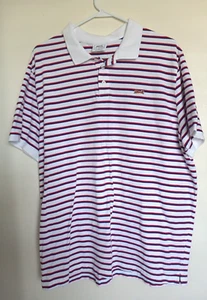 Camisa Polo De Colección Le Tigre Para Hombre Talla XL Blanca Logo Tigre Informal Rayas - Imagen 1 de 3