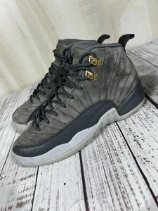 Größe 6 (GS) - Jordan 12 Retro hohe Wolle dunkelgrau super sauber!! Damen 7,5 - Bild 1 von 10