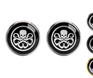 Marvel Hydra rot Totenkopf Logo Manschettenknopf Neuheit Shirt Manschettenknopf Hochzeit Party - Bild 1 von 9