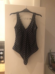 asos polka dot swimsuit